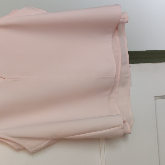 White House Black Market Unique Double Layer Peach Top Petite Small - Picture 2 of 4